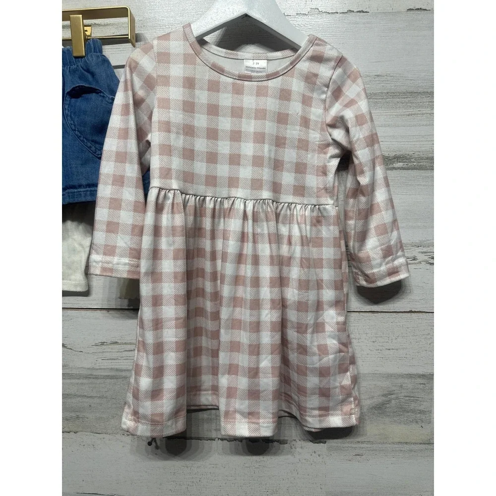 Carters‎ H&M Toddler Girl Clothing Bundle 2T/3T Pink White Blue Gingham EUC